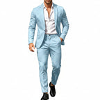 Men's Lightweight Two-Piece Suit – Refined Tailoring