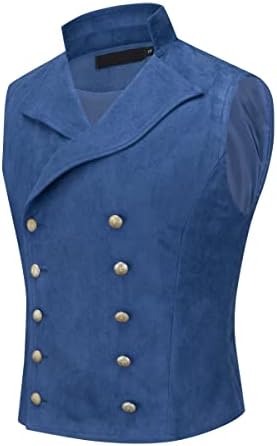 Men's Velvet Waistcoat with Decorative Buttons