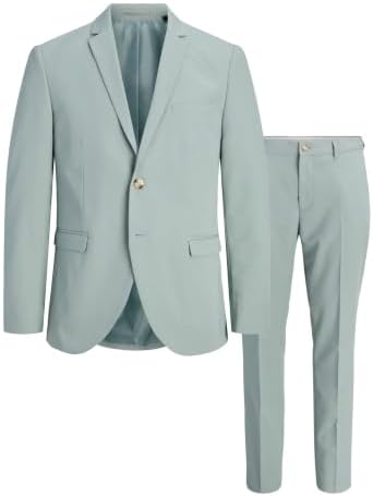 Men's Super-Slim Formal Suit Set – Streamlined Two-Piece Tailoring