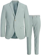 Men's Super-Slim Formal Suit Set – Streamlined Two-Piece Tailoring