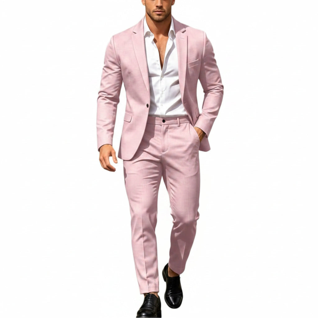 Men's Lightweight Two-Piece Suit – Refined Tailoring