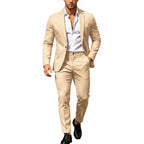 Men's Lightweight Two-Piece Suit – Refined Tailoring