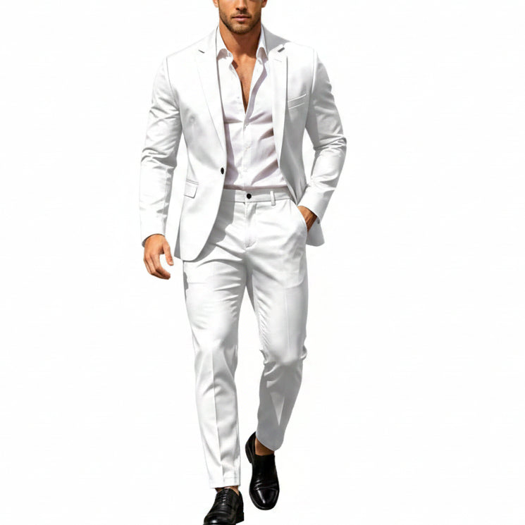 Men's Lightweight Two-Piece Suit – Refined Tailoring
