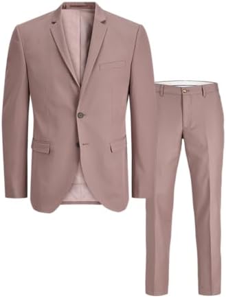 Men's Super-Slim Formal Suit Set – Streamlined Two-Piece Tailoring