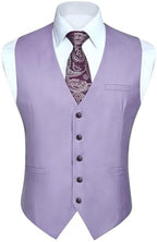 Men's Plain Formal Waistcoat with V-Neck and Welt Pockets