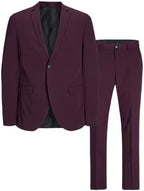 Men's Super-Slim Formal Suit Set – Streamlined Two-Piece Tailoring