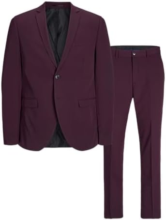 Men's Super-Slim Formal Suit Set – Streamlined Two-Piece Tailoring