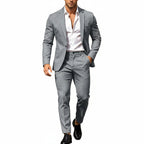 Men's Lightweight Two-Piece Suit – Refined Tailoring