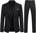 Men's Slim Three-Piece Suit – Structured Tailoring