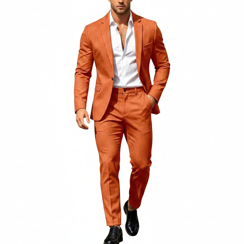Men's Lightweight Two-Piece Suit – Refined Tailoring