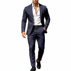 Men's Lightweight Two-Piece Suit – Refined Tailoring
