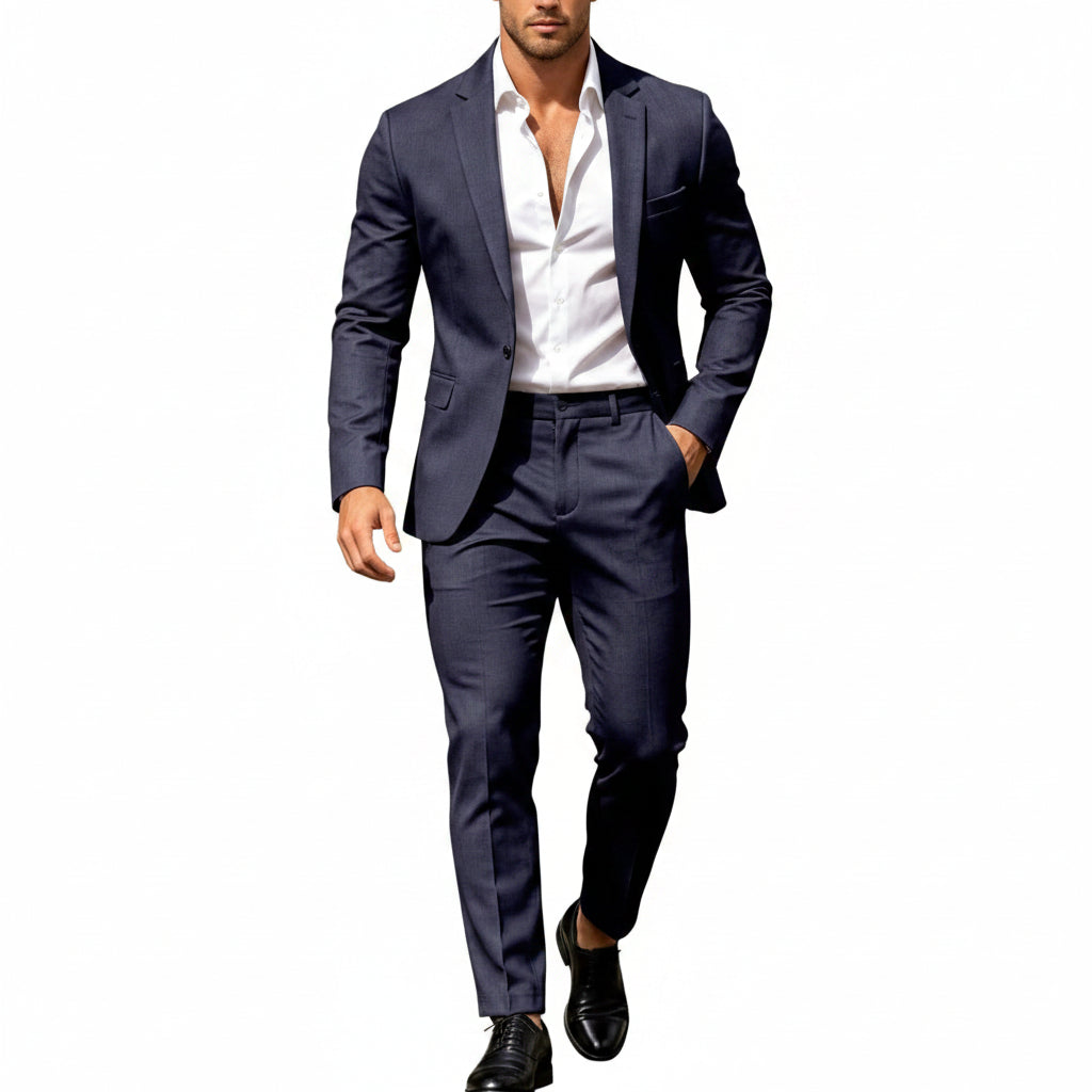 Men's Lightweight Two-Piece Suit – Refined Tailoring