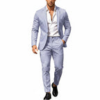 Men's Lightweight Two-Piece Suit – Refined Tailoring