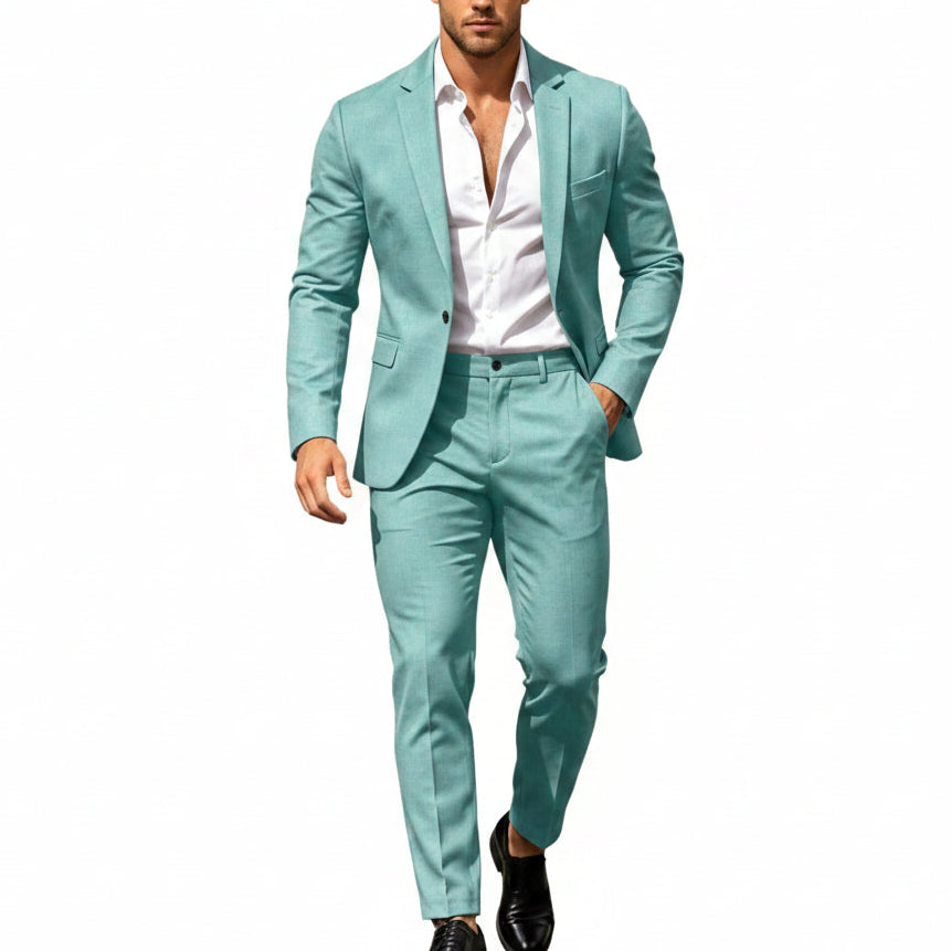 Men's Lightweight Two-Piece Suit – Refined Tailoring