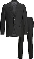 Men's Super-Slim Formal Suit Set – Streamlined Two-Piece Tailoring