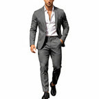 Men's Lightweight Two-Piece Suit – Refined Tailoring