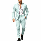 Men's Lightweight Two-Piece Suit – Refined Tailoring