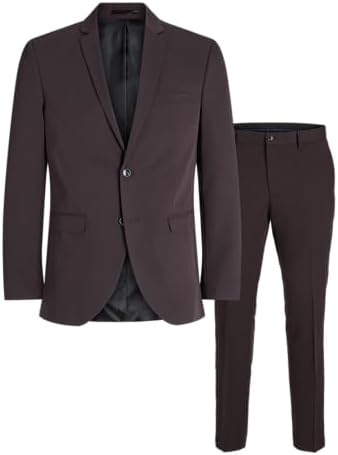 Men's Super-Slim Formal Suit Set – Streamlined Two-Piece Tailoring