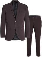 Men's Super-Slim Formal Suit Set – Streamlined Two-Piece Tailoring