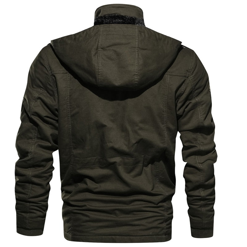 Men's Fleece-Lined Utility Winter Jacket
