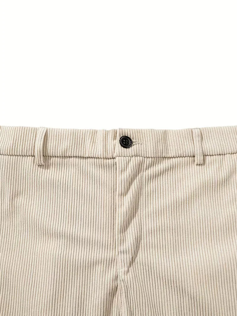 Men's Straight-Leg Corduroy Trousers