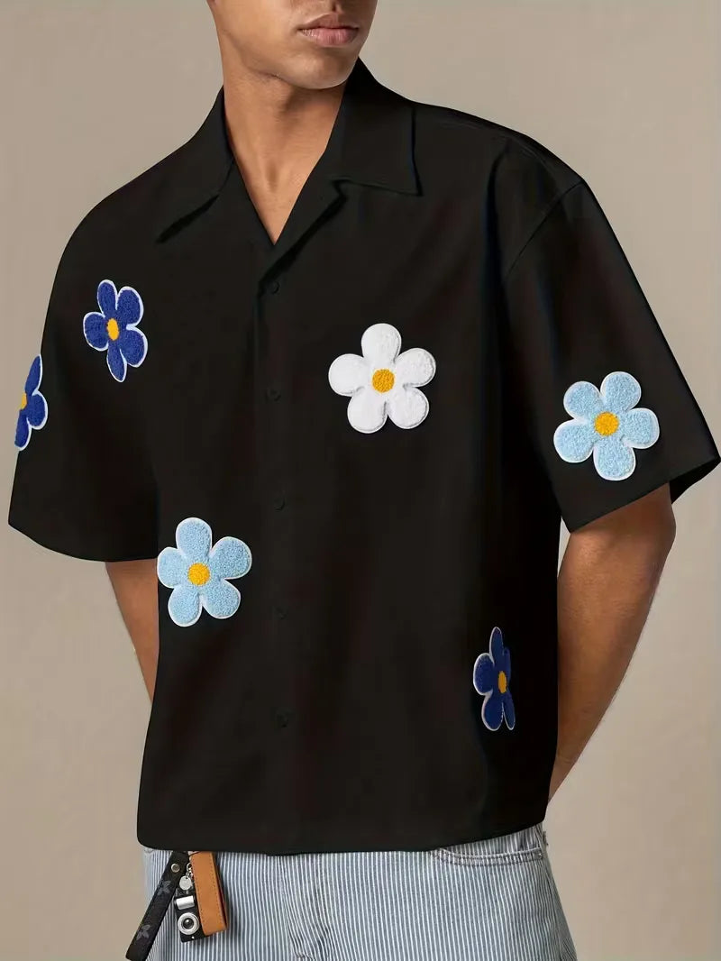Men's Floral Short Sleeve Shirt
