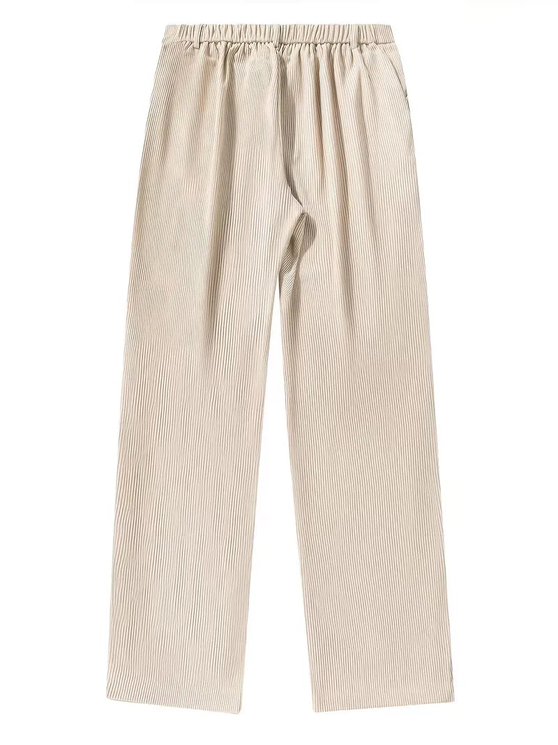 Men's Straight-Leg Corduroy Trousers