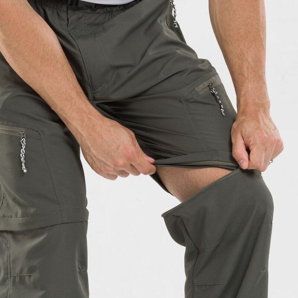 Men's Convertible Hiking Trousers – Zip-Off Outdoor Pants