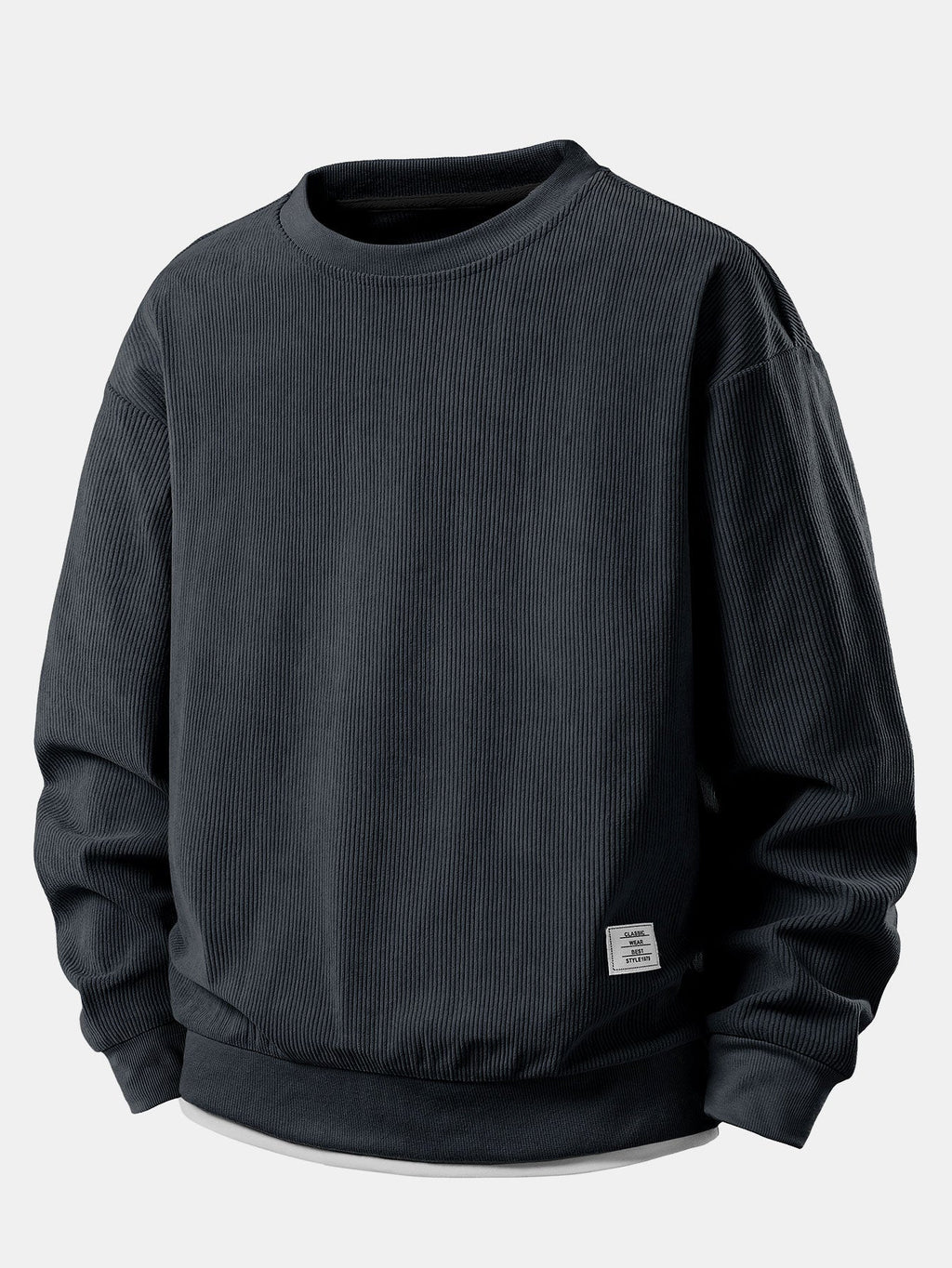 Men's Relaxed Fit Ribbed Corduroy Sweatshirt