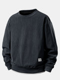 Men's Relaxed Fit Ribbed Corduroy Sweatshirt