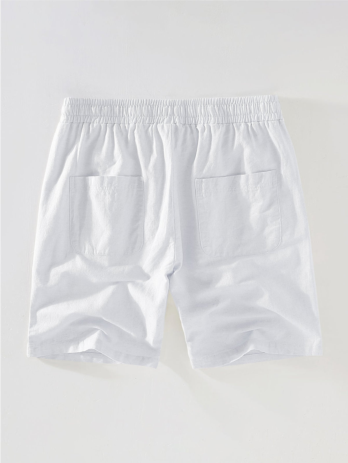 Men's Mesh Cuban Shirt Set – linen-look Blend Drawstring Shorts