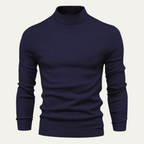 Men's Slim-Fit Turtleneck Jumper – Cotton-Blend Knit