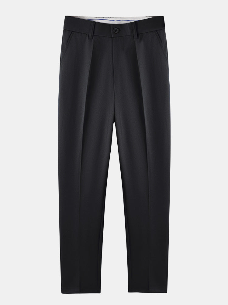 Men's Textured Zip Polo and Slim Trouser Set