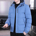 Men's Hooded Puffer Winter Jacket – Warm Padded Everyday Layer