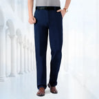 Men's Straight-Fit Stretch Jeans – Classic Flexible Denim Trousers
