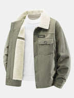 Men's Teddy Fleece-Lined Corduroy Jacket