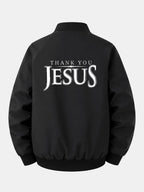 Men's Relaxed Fit Printed Bomber Jacket – Classic Zip-Up Streetwear