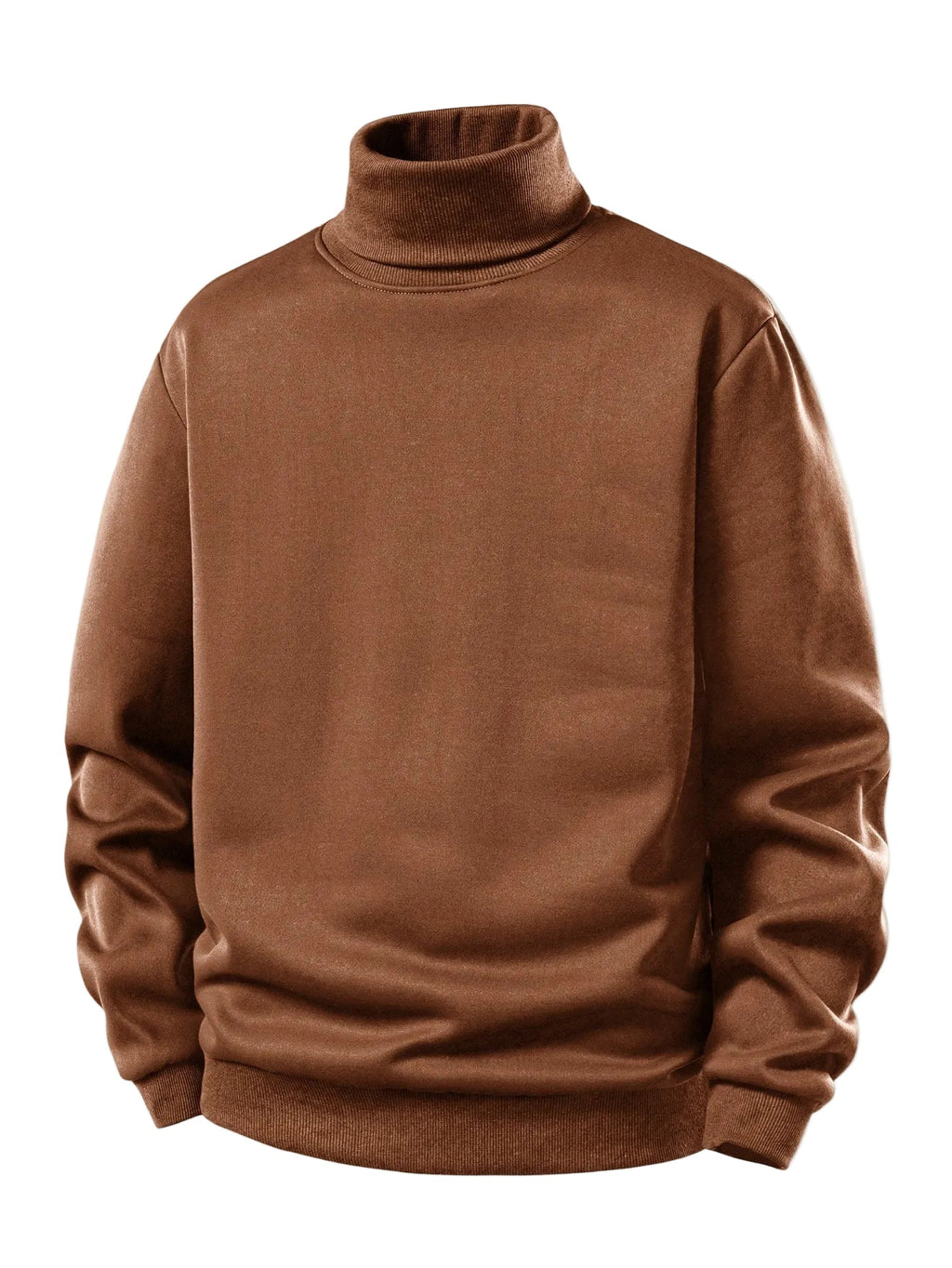 Men's Fleece-Lined Turtleneck Sweatshirt