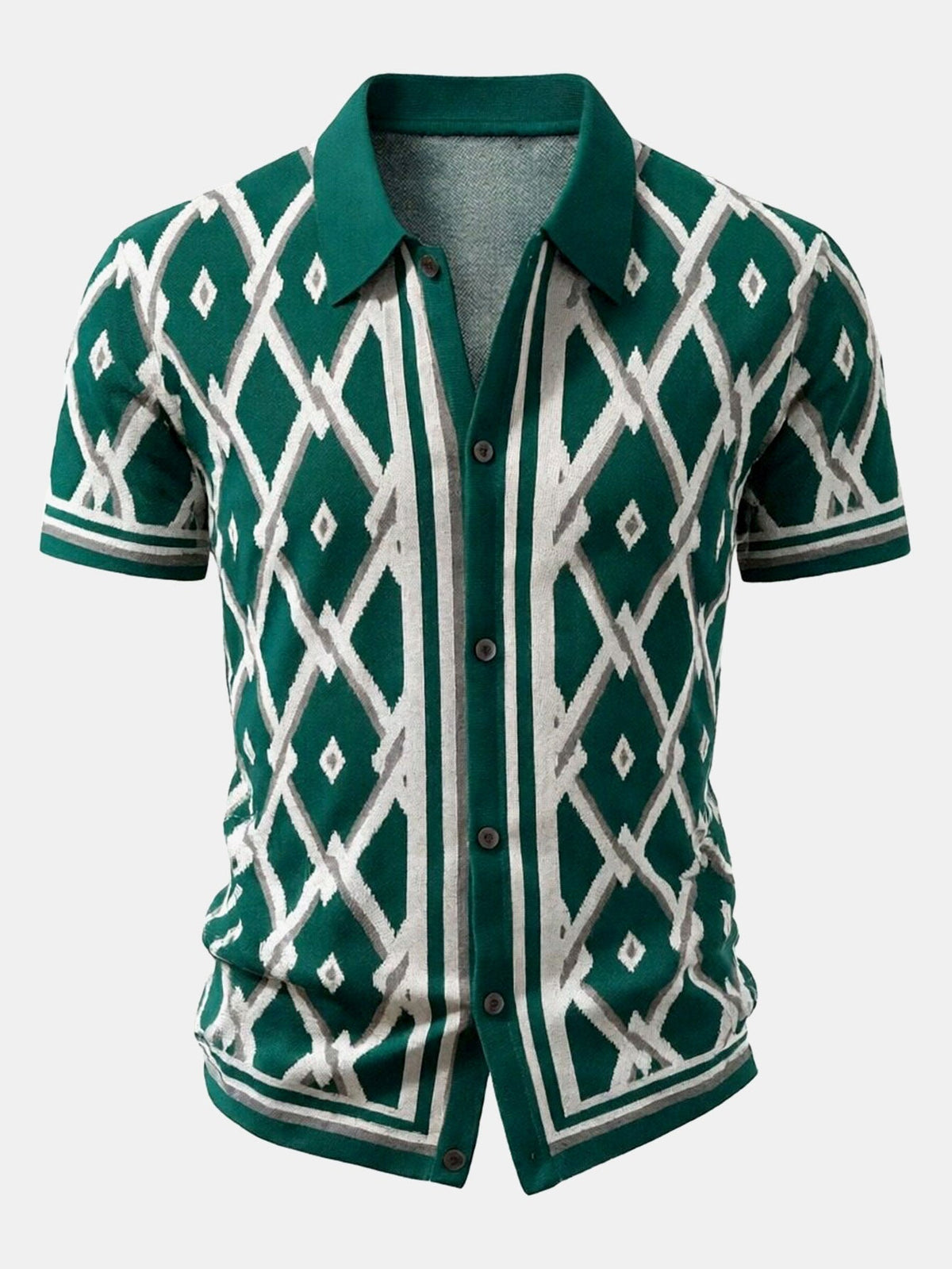 Men's Viscose Knit Shirt and Tapered Trousers Set