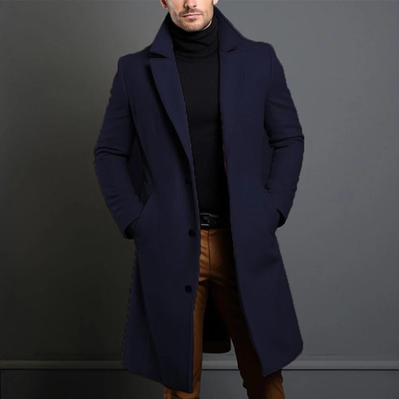 Men's wool-blend Overcoat – Tailored Longline Layer