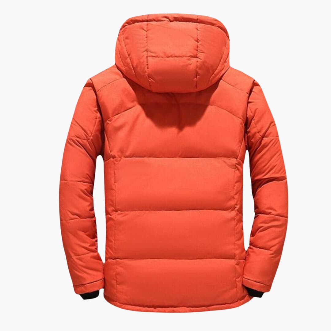 Men's Weather-Resistant Hooded Down Jacket