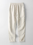 Men's Printed Cuban Shirt and linen-look Blend Trousers