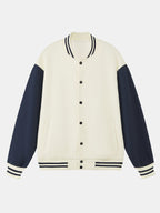 Men's Contrast Sleeve Varsity Baseball Jacket