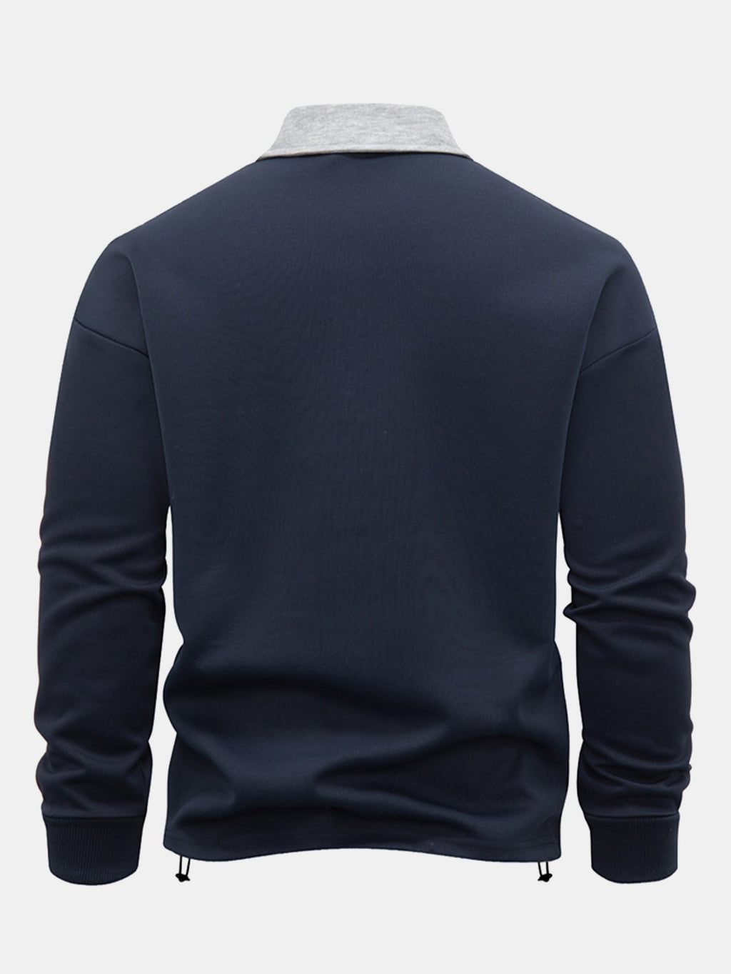Men's Relaxed Fit Quarter-Zip Polo Sweatshirt
