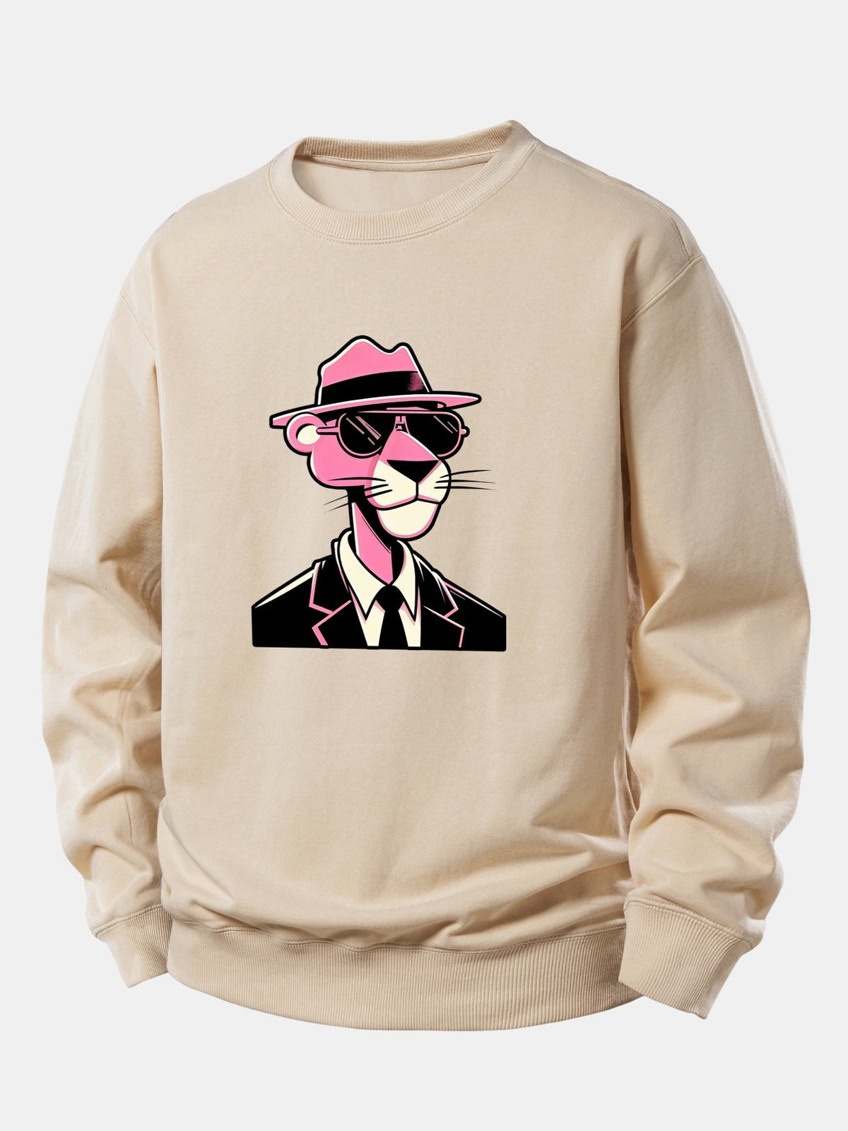 Men's Relaxed Fit Graphic Crew Neck Sweatshirt