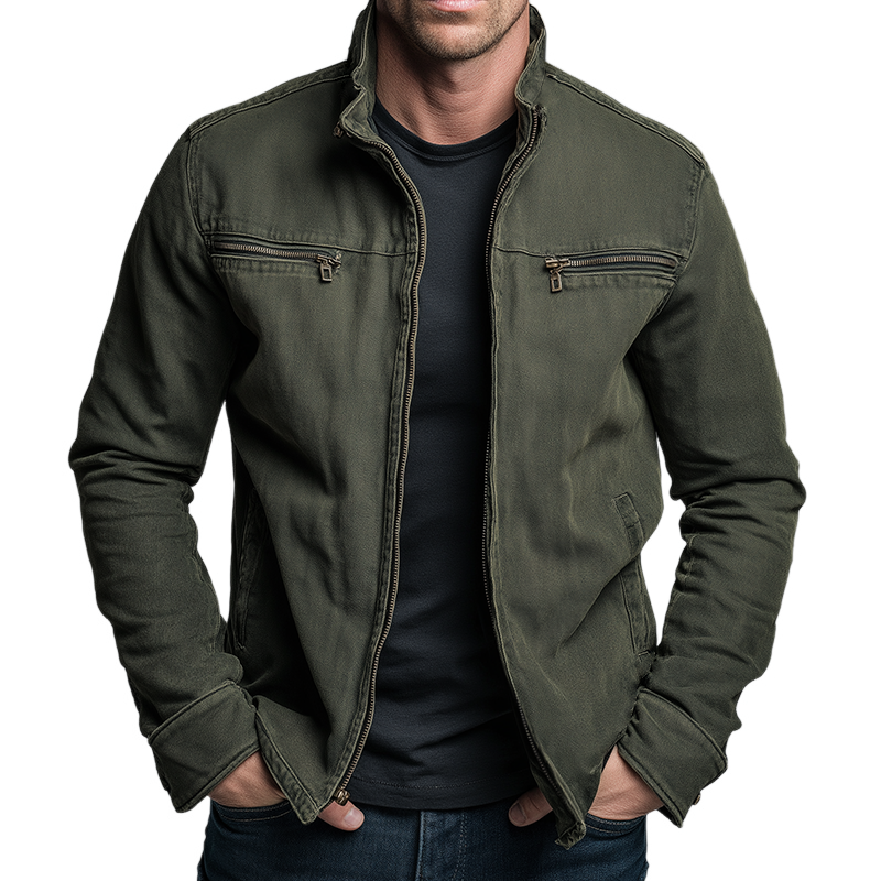 Men's Classic Cotton Jacket – Structured Everyday Outerwear