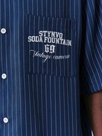 Men's Oversized Striped Resort Shirt