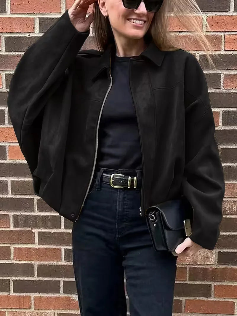 Women's Oversized Bomber Jacket