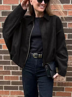 Women's Oversized Bomber Jacket