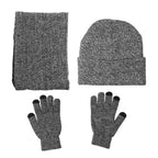 Men's Knitted Winter Accessory Set – Warm Beanie Neck Warmer